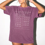 Berry Comfort Colors 1717 relaxed fit tee with Slow Burn Society Public Library card dark romance bookish graphic