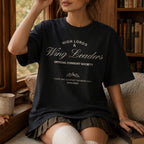 High Lords & Wing Leaders Tee in Black – vintage-style Comfort Colors romantasy graphic tee for fantasy readers