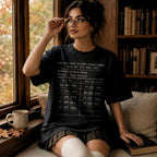 Black Comfort Colors 1717 relaxed fit tee with Slow Burn Society Public Library card dark romance bookish graphic