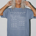 Blue Jean Comfort Colors 1717 relaxed fit tee with Slow Burn Society Public Library card dark romance bookish graphic