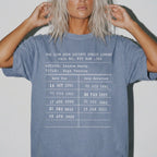 Blue Jean Comfort Colors 1717 relaxed fit tee with Slow Burn Society Public Library card dark romance bookish graphic