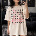 Ivory Comfort Colors 1717 relaxed fit tee with Spicy Book Society word search dark romance graphic — front