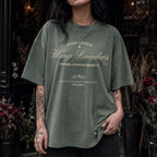 High Lords & Wing Leaders Tee in Moss – vintage-style Comfort Colors romantasy graphic tee for fantasy readers