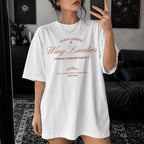 High Lords & Wing Leaders Tee in White – vintage-style Comfort Colors romantasy graphic tee for fantasy readers